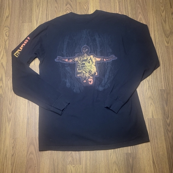 Nickelback Feed The Machine Tour 2017 Long Sleeve Band Tee - Medium A55 - Picture 5 of 6